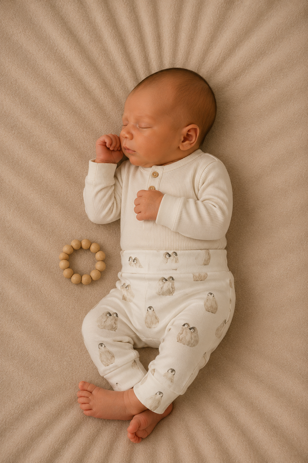 Feathers® Newborn Jogger – Penguin Print | Schattige Babykleding by Feathers®
