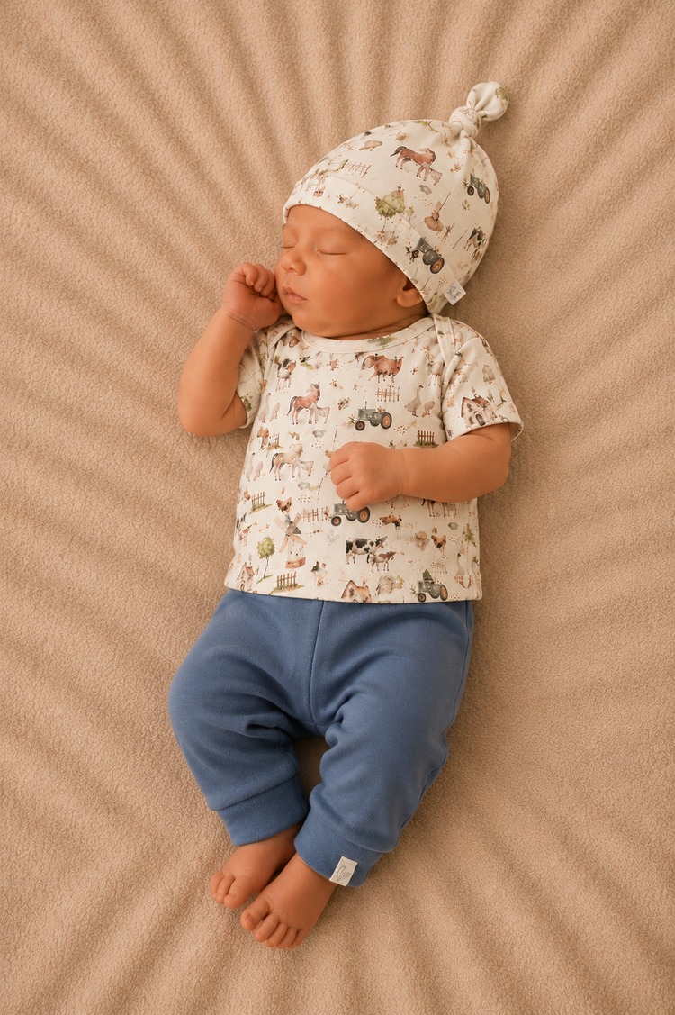 Broekje Jogging Seagreen Baby & Kind | Handgemaakt | Maat 44 t/m 104 by Feathers®