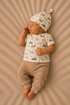 Newborn Broekje Badstof | Cacao | Maat 44–68 by Feathers®
