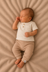 Newborn Broekje Cable | Cacao | Maat 44–68 by Feathers®