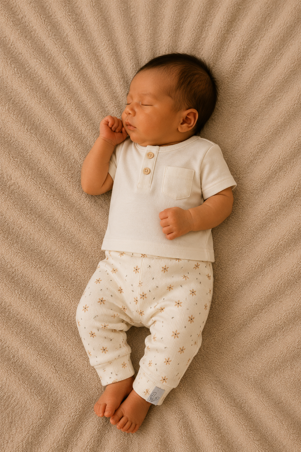 Newborn Broekje Starflower | Maat 44–68 by Feathers®
