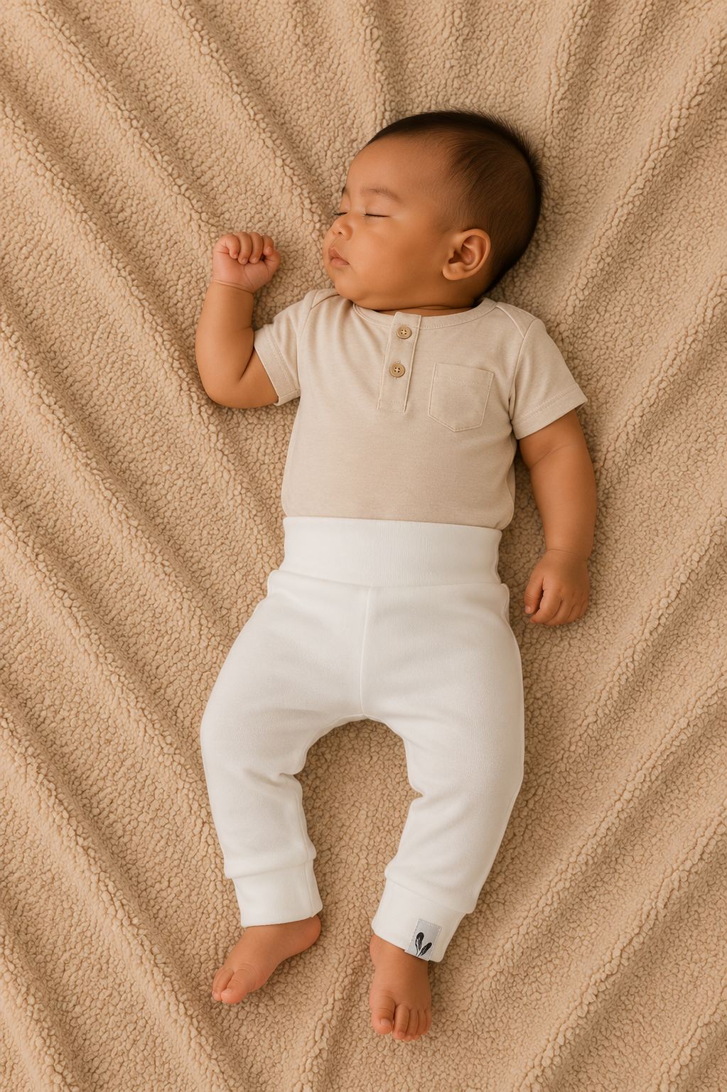 Broekje Nicky | White | Maat 74–116 by Feathers®