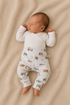Feathers® Newborn Jogger Construction Vehicle | Bouwvoertuig Print | GOTS | Handgemaakt NL | Maat 44-68 by Feathers®