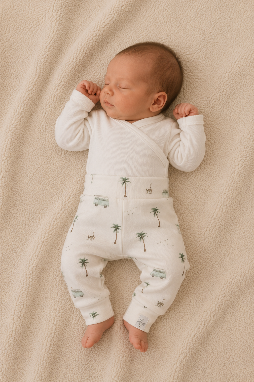 Newborn Broekje Animal Vacation | Maat 44–68 by Feathers®