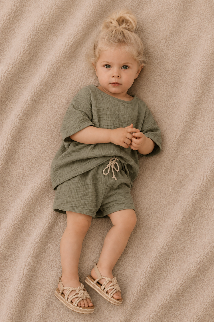 Annie & Charles® Mix & Match Shirt of Broek – 100% Biologisch Katoen | Maat 18-24M t/m 7-8J by Annie&Charles