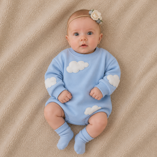 Annie & Charles® Babybloeier met Lange Mouwen | FIORE | Katoen | 0-24M by Annie&Charles