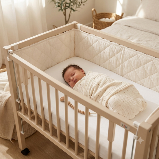 tiSsi® Maxi Aanschuifbed / Wieg – Wit
