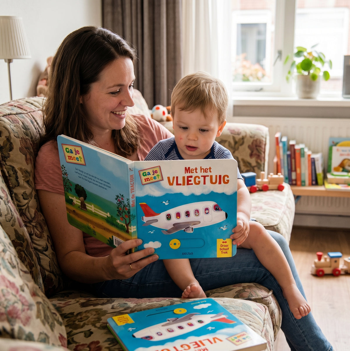 Ga je Mee met het Vliegtuig? | Interactief Babyboekje met Beweegbare Elementen (1+)