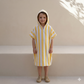 Casilin Badponcho – Zonnig Geel/Wit Gestreepte Badsto