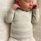 Overslagshirtje rib jersey in natuurlijk beige voor de perfecte combinatie van comfort en stijl