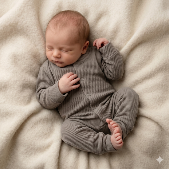 Boxpakje rib taupe - Stijlvol en comfortabel voor elke gelegenheid