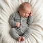 Boxpakje kleine strepen donkergroen voor baby’s - Stijlvol en comfortabel