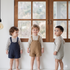 Annie & Charles® Tuinbroek BENJAMIN – Beige / Lichtgrijs / Blauw by Annie&Charles