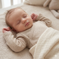 Overslagshirtje donkerbeige met pointelle design