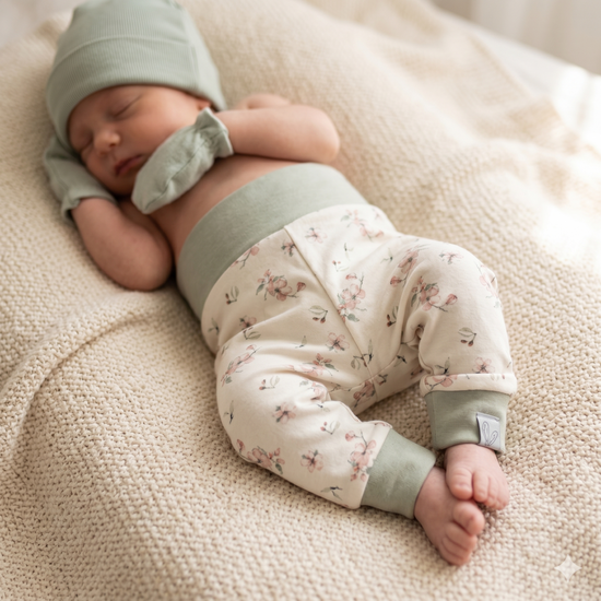Newborn broekje kersen/groen voor de meest schattige outfits