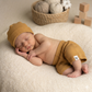 Waffle shorts camel - Comfortabele en trendy Shorts in camel kleur