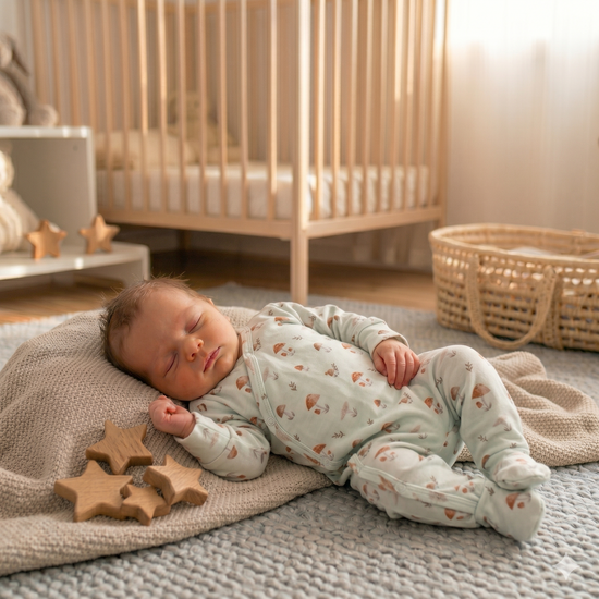 Boxpakje overslag paddenstoel voor baby&