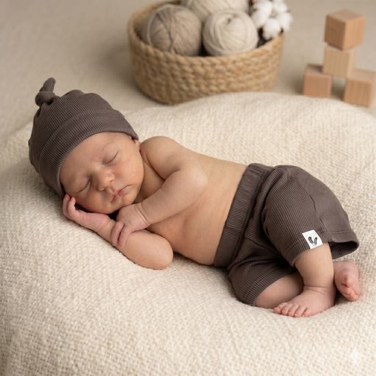 Shorts Rib Jersey Mocha - Comfortabele en Stijlvolle Korte Broek