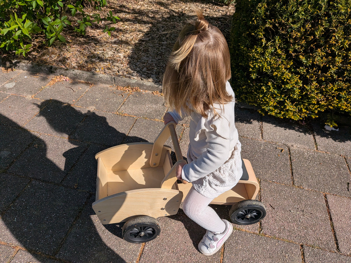 Kinderfeets Cargo Bike — Houten Bakfiets voor Peuters (vanaf 12 maanden)
