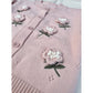 Evie Cardigan – Gebreid Vest met 3D-Bloemdetails
