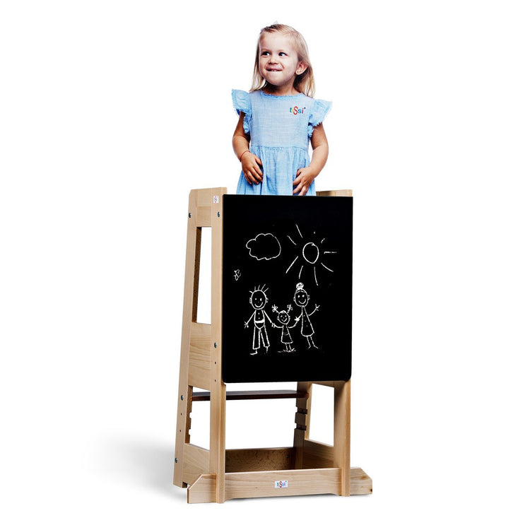 tiSsi® Schrijf- & Tekenbord voor Leertoren FELIX – Krijtbord van Hout by tiSsi ® Familie beginnt mit uns™