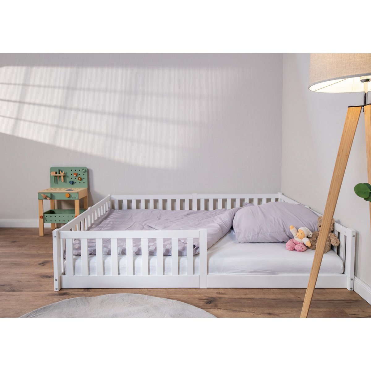 tiSsi® Enno Montessori Huisbed 140x200 cm – Wit Beukenhout by tiSsi ® Familie beginnt mit uns™