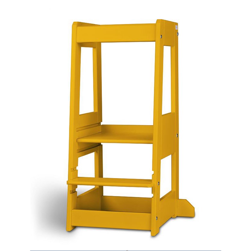 tiSsi® Leertoren FELIX Beuk Zonnebloem Geel – In Hoogte Verstelbaar by tiSsi ® Familie beginnt mit uns™
