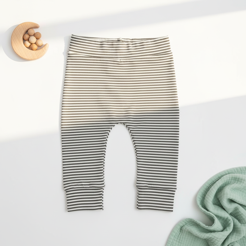 Newborn baggy small stripes dark forest - Esjalynn kids