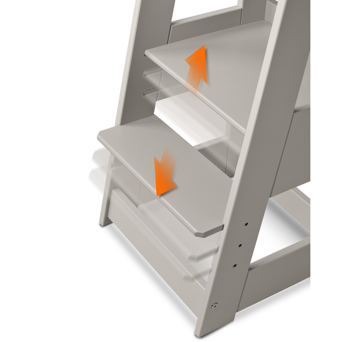 tiSsi® Leertoren FELIX Beuk Stormy Grey – In Hoogte Verstelbaar by tiSsi ® Familie beginnt mit uns™