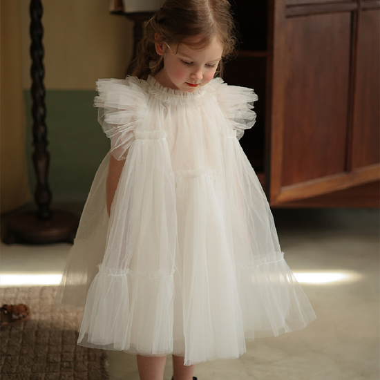Annie & Charles® handgemaakte tule jurk