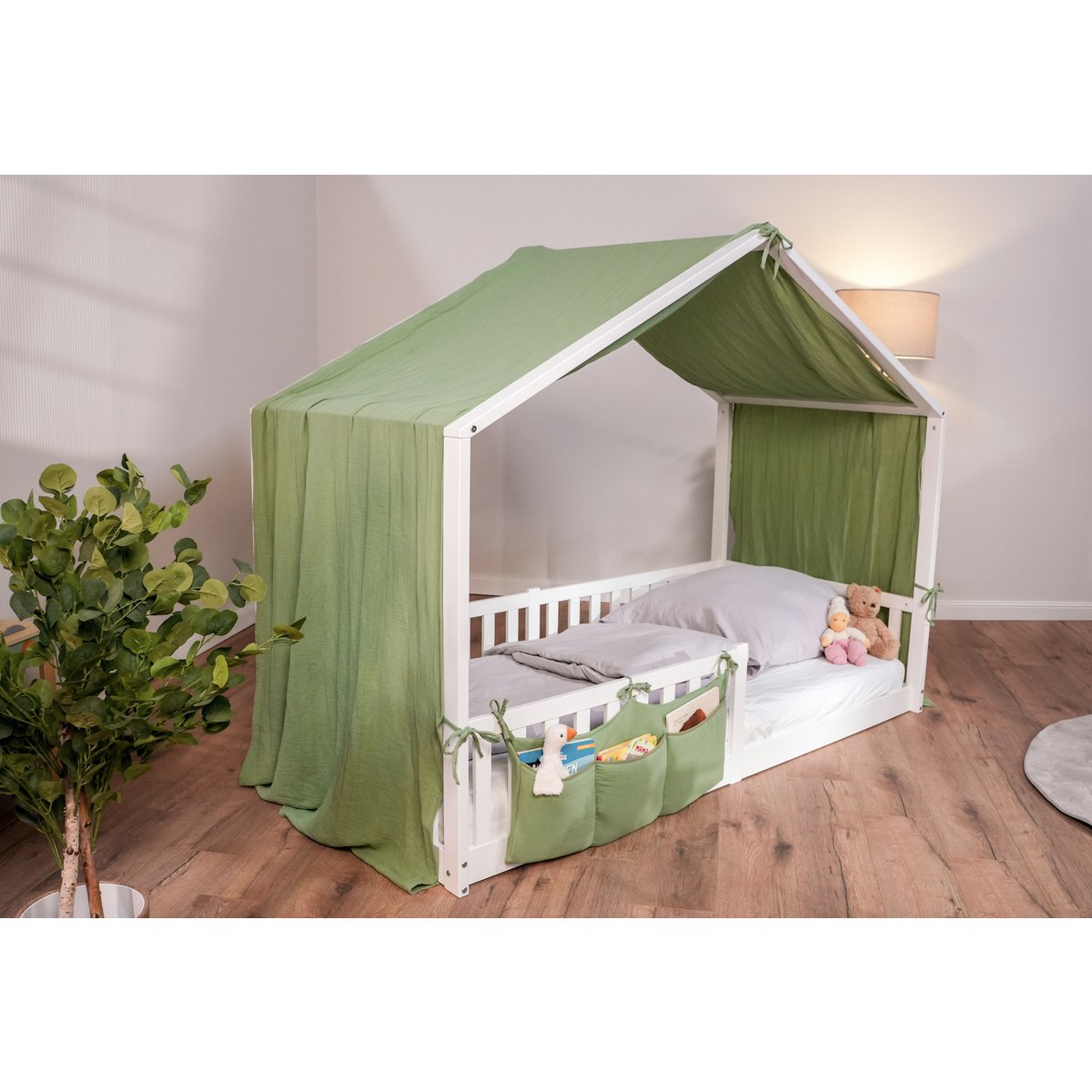 tiSsi® Mousseline Luifel voor Huisbed 90x200 cm – Groen by tiSsi ® Familie beginnt mit uns™