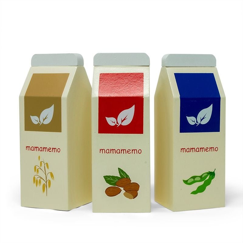 MAMAMEMO Pak Amandelmelk van FSC Hout – Speelgoed Eten by Mamamemo