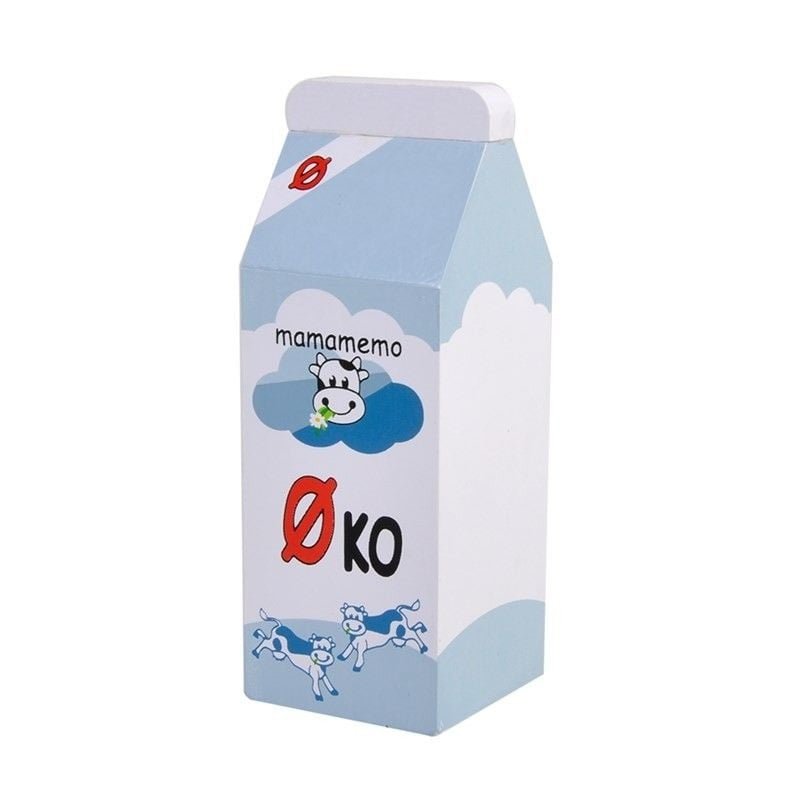 MAMAMEMO Pak Biologische Magere Melk van Hout – Speelgoed Eten by Mamamemo