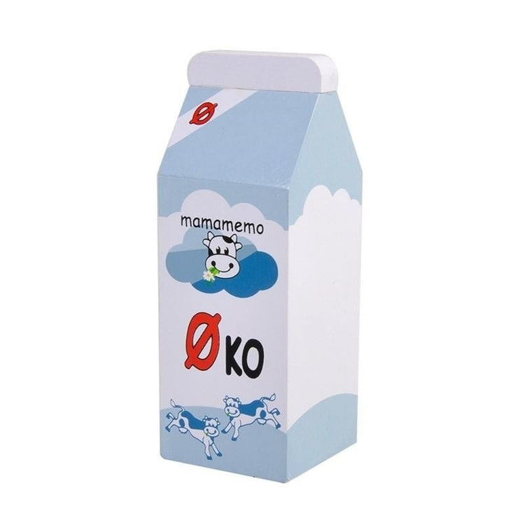 MAMAMEMO Pak Biologische Magere Melk van Hout – Speelgoed Eten by Mamamemo