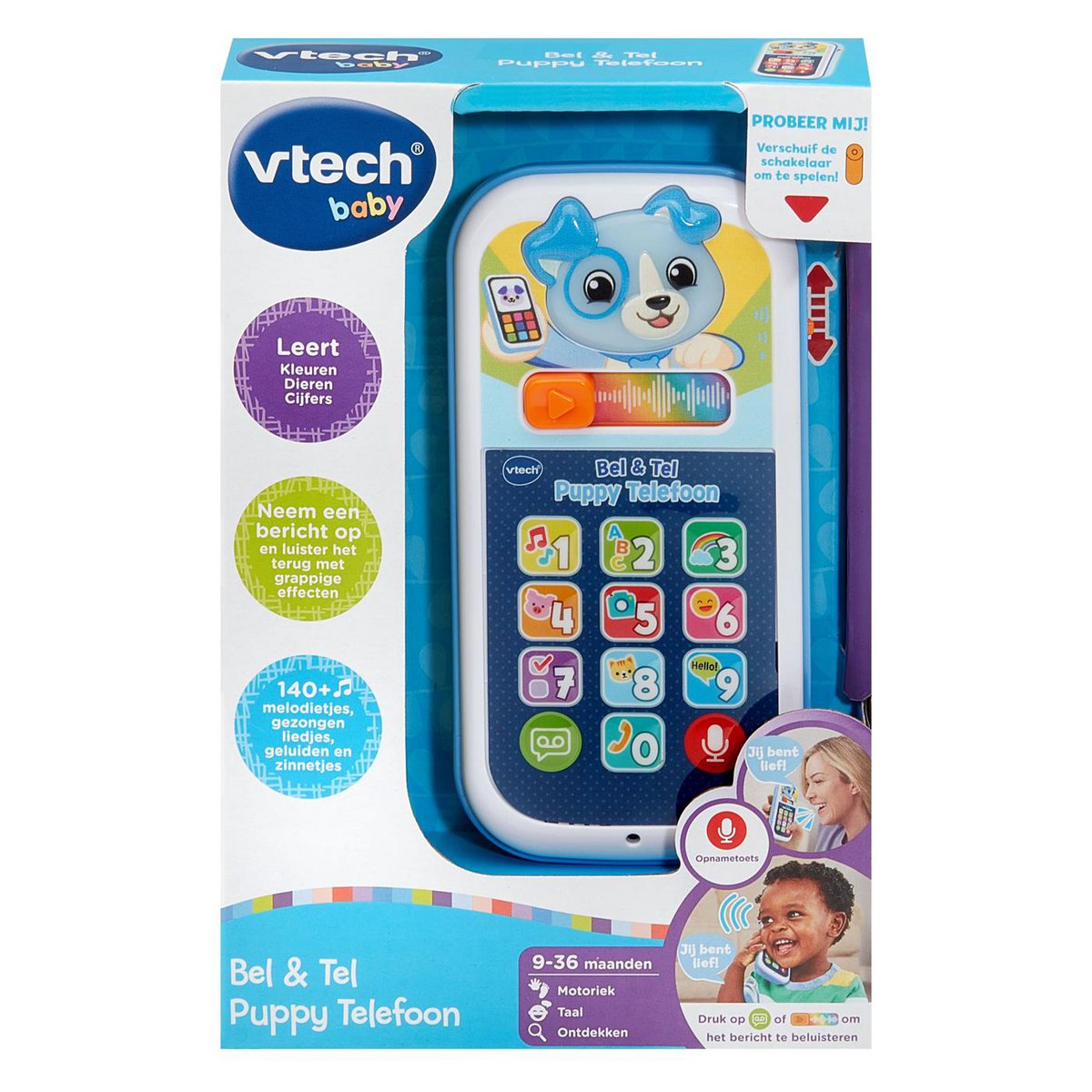 VTech Bel & Leer Puppytelefoon – Educatief babyspeelgoed by VTech