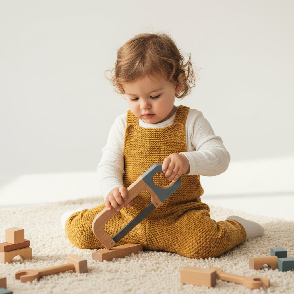 MAMAMEMO IJzerzaag van FSC Hout – Speelgoed Gereedschap by Mamamemo