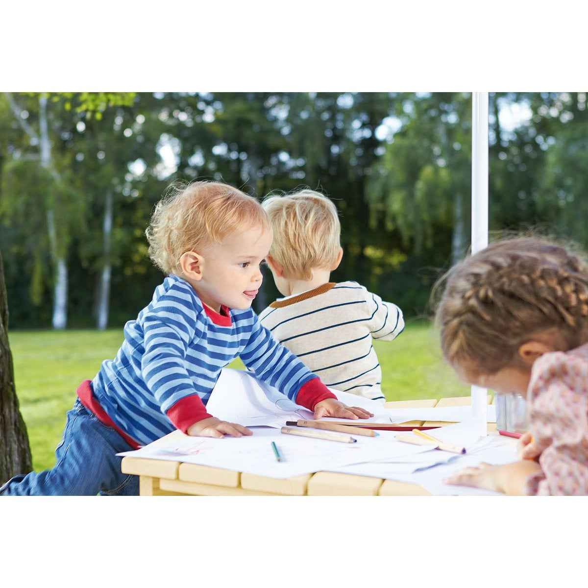 Picknickbank voor kinderen "Nicki 6-Accet", natuurlijk