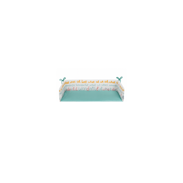 tiSsi® MAXI Nest/Inzet Mint Wonderful World 90x50cm – Zacht & Veilig Bijbed Kussen by tiSsi ® Familie beginnt mit uns™