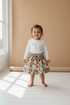Rokje english garden brown - Esjalynn kids