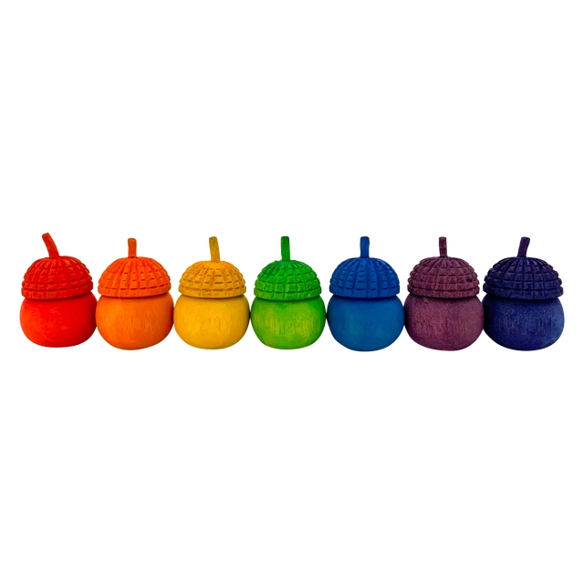 Mini Regenboog Eikelbekertjes 7-delig | Papoose by Papoose