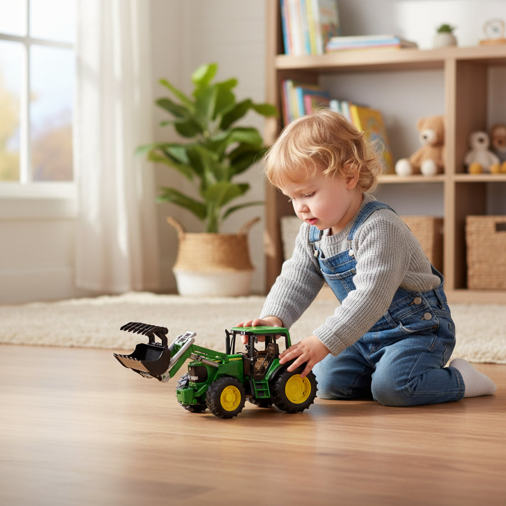 Bruder John Deere Tractor met Voorlader – Speelgoed Boerderij 42cm by Dagros wholesales