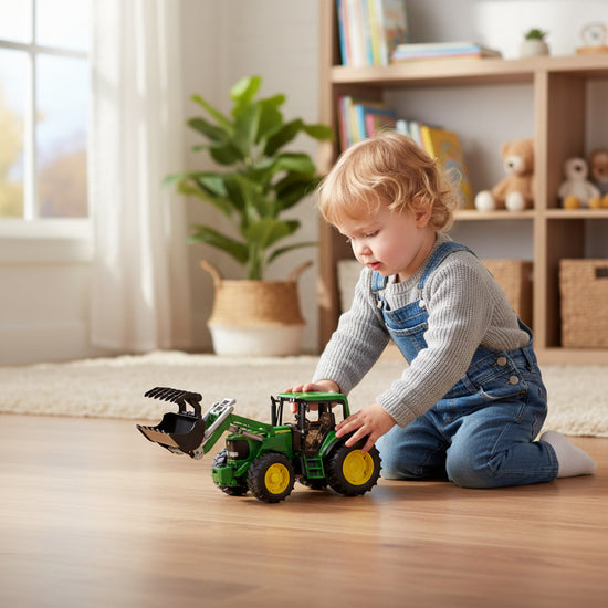 Bruder John Deere Tractor met Voorlader – Speelgoed Boerderij 42cm by Dagros wholesales