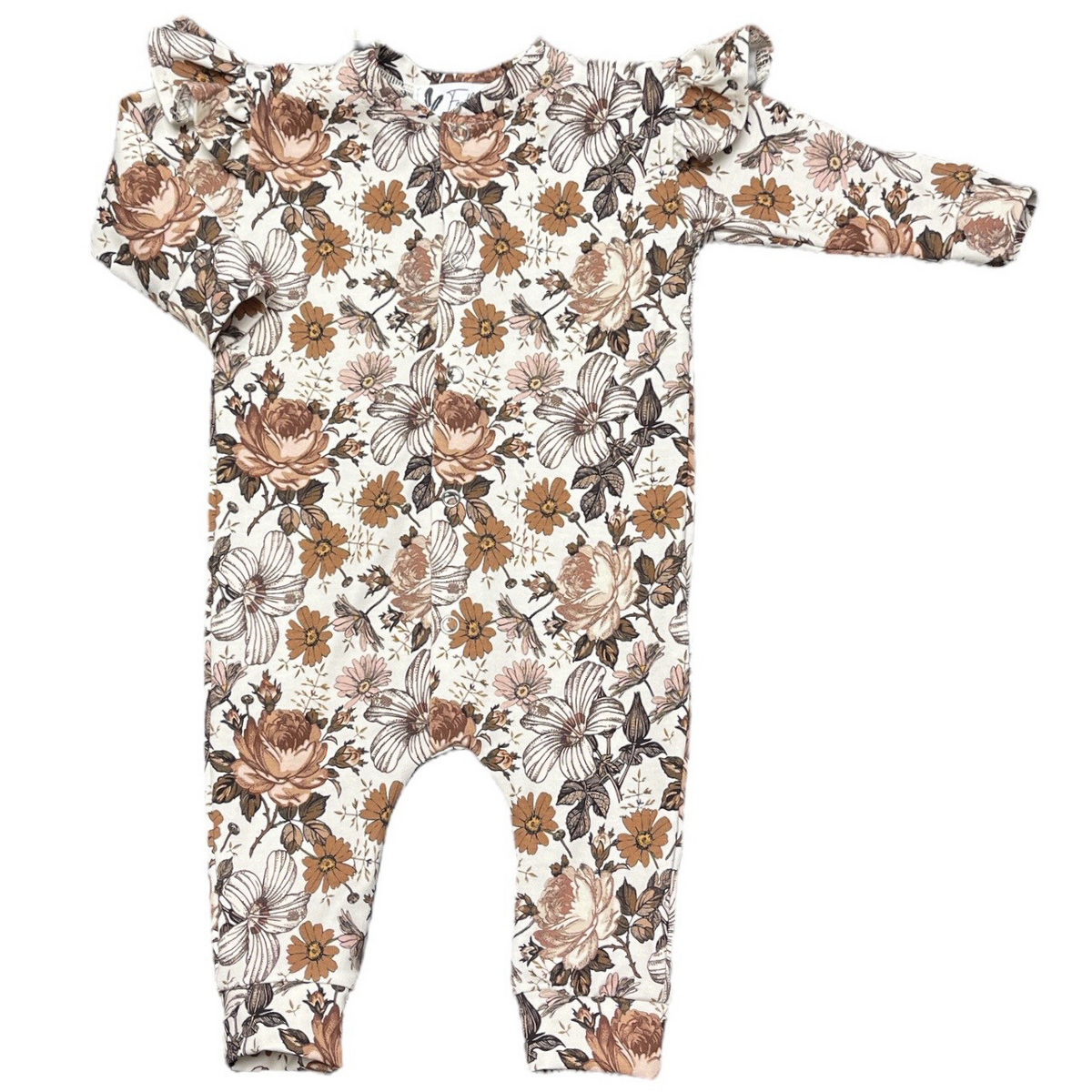 Boxpakje ruffle english garden brown - Esjalynn kids