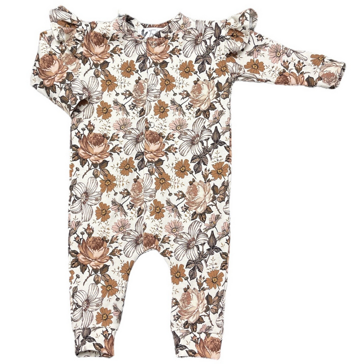 Boxpakje ruffle english garden brown - Esjalynn kids