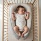 Rompertje boho floral met korte mouw en ruffles voor baby&