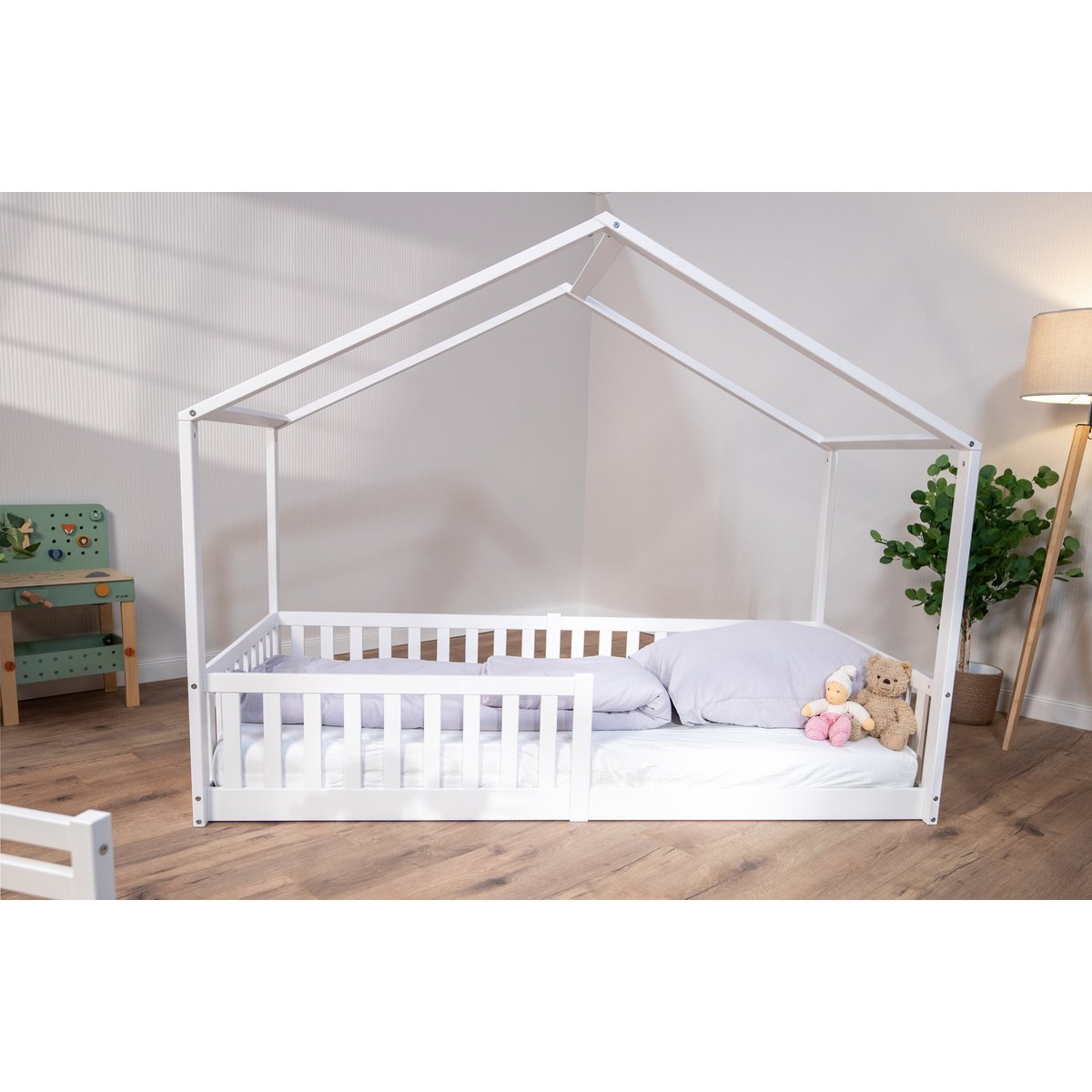 tiSsi® Enno Montessori Huisbed 90x200 cm – Wit Beukenhout by tiSsi ® Familie beginnt mit uns™