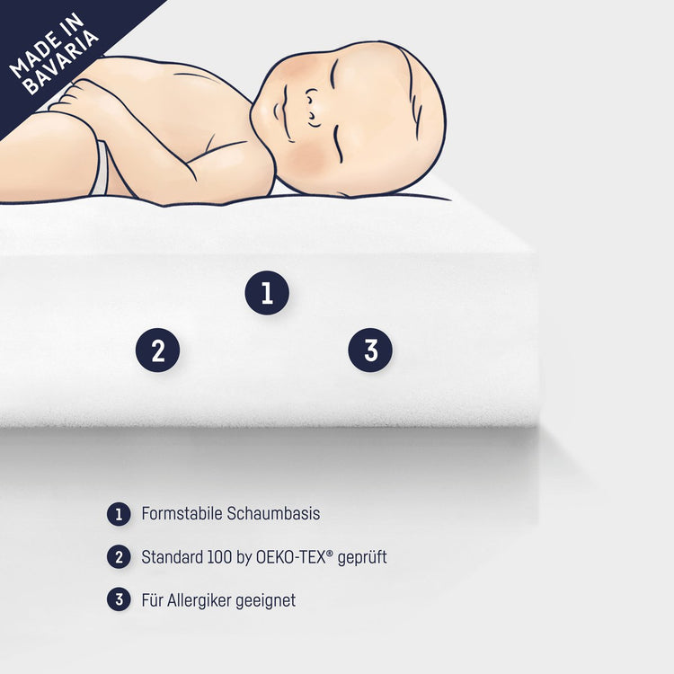 tiSsi® Matras Standard 120x60 cm – Geschikt voor Hajo en andere Kinderbedden by tiSsi ® Familie beginnt mit uns™