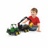 Bruder John Deere Bosbouw Tractor met Kraan & 4 Boomstammen by Bruder