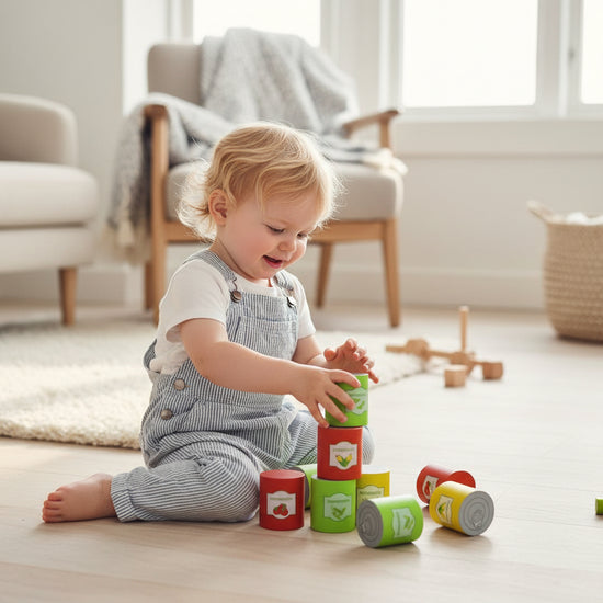 MAMAMEMO Blikje Tomaten van FSC Hout – Speelgoed Eten by Mamamemo