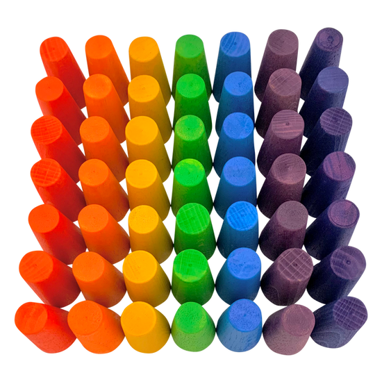 Mini Regenboog Kegels 49-delig | Papoose by Papoose